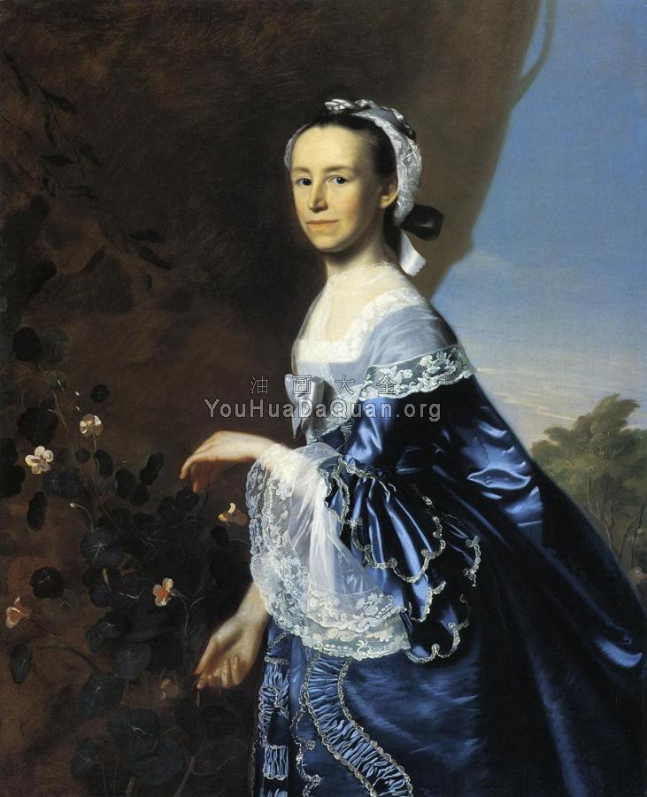 Mrs. James Warren (Mercy Otis) - 约翰·辛格顿·科普利
